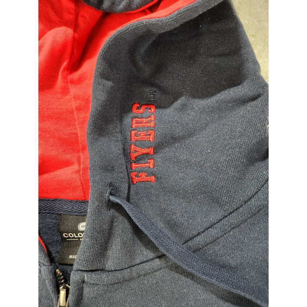 Colosseum Dayton Navy Hoodie with Red Lining - Picture 7 of 16